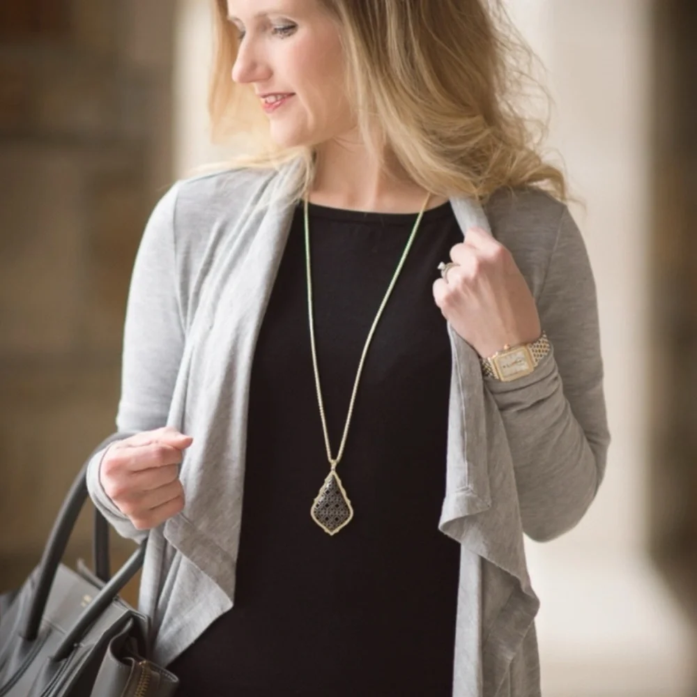 Kendra Scott Aiden Filigree Rose Gold 2-Tone Metal Necklace